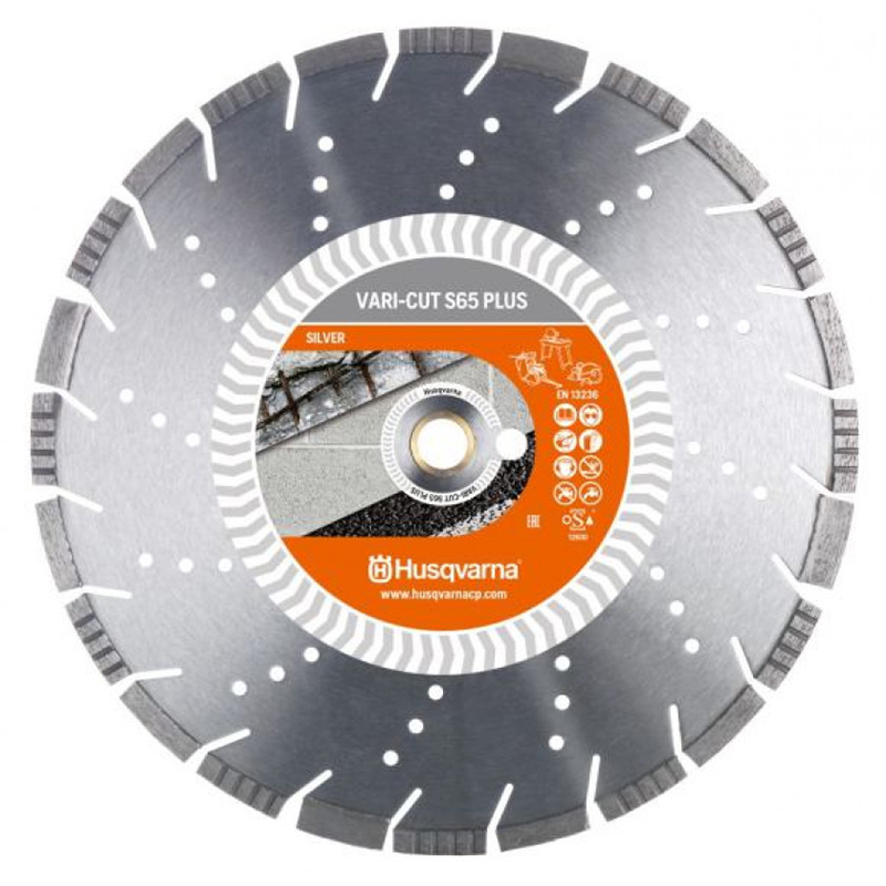 Алмазный диск Husqvarna VARI-CUT PLUS S65 350 мм 25,4/20